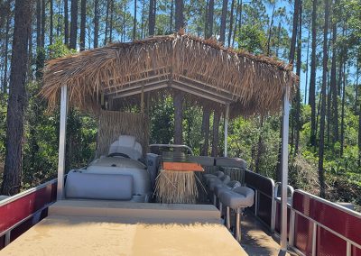 Tiki Bar Pontoon Tiki Boat - Orange Beach Alabama - Front View